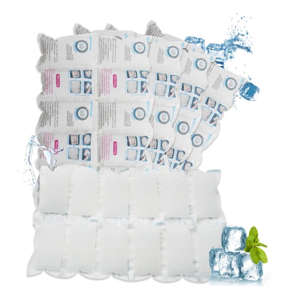 WORLD-BIO Dry Ice Pack for Shipping Frozen Food, Flexible Cold Ice Pack Sheets for Coolers, Long Lasting Freezer Ice Packs