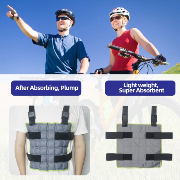 Cooling Vest by WORLD-BIO for Men & Women, Hot Weather, Ice Vest with 72 Ice Cells Ice Packs,SAP material, stays cold for 4 hour + - 图片 7