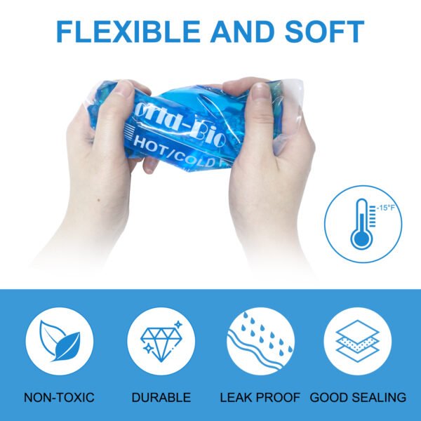 WORLD-BIO Reusable Hot Cold Pack Compress for Pain Relief Flexible Therapy on Neck, Arm, Knee, Leg, Shoulder, Elbow, Wrist - 图片 5