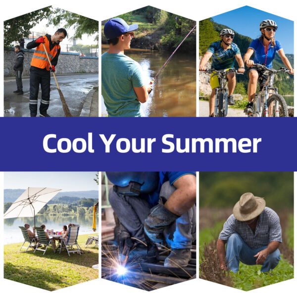 Cooling Vest by WORLD-BIO for Men & Women, Hot Weather, Ice Vest with 72 Ice Cells Ice Packs,SAP material, stays cold for 4 hour + - 图片 11