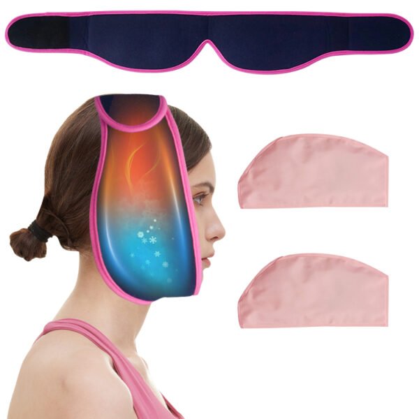 Facial Ice Pack for Wisdom Teeth Jaw Head Wrap and Chin Hot and Cold Therapy for Oral Surgery Tooth Extraction - 图片 2