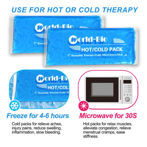 Soft Ice Packs Reusable Gel Pack 2, Hot and Cold Gel Ice Packs for Injuries That’s Durable, Soft & Flexible, Fast Relief & Recovery - 图片 5