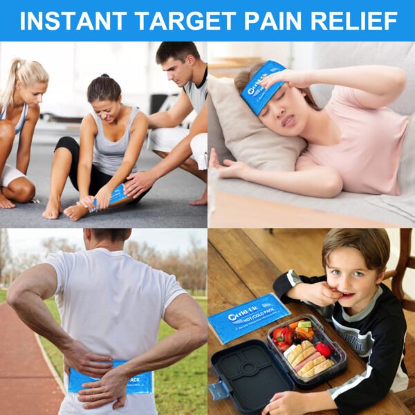 Soft Ice Packs Reusable Gel Pack 2, Hot and Cold Gel Ice Packs for Injuries That’s Durable, Soft & Flexible, Fast Relief & Recovery - 图片 7