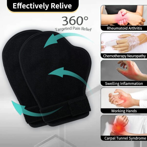 Full-Hand Hot and Cold Therapy Gloves 2 Pack Ice Heat Hand - 图片 4