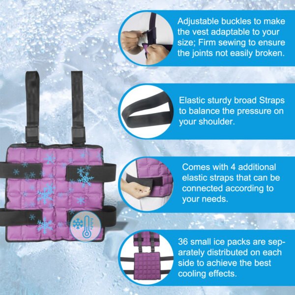 Ice Cooling Vest Jacket for Men & Women Summer Use - 图片 5